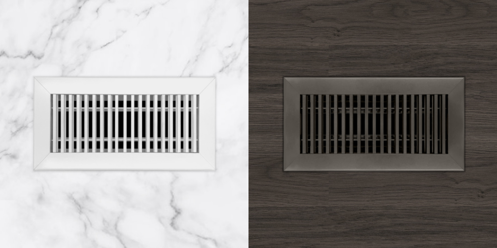 Dayus DAF floor grilles in 2 different colors.